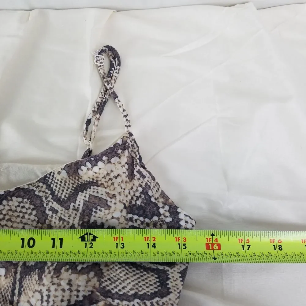 Robertson + Rodeo Shirt Juniors Medium Cami Spaghetti‎ Strap Top Snakeskin Print - Picture 7 of 9